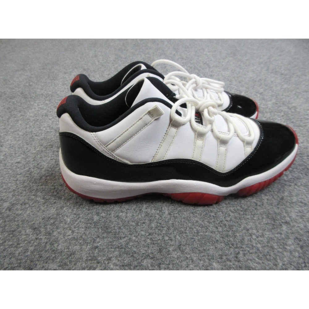 Jordan 11 Retro Low‎ Concord-Bred Shoes Mens 12 White Sneakers AV2187-160